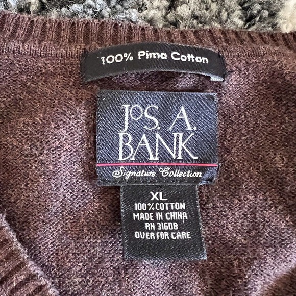 Jos A Bank Signature Collection 100% Pima Cotton Sweater XL - Picture 3 of 5